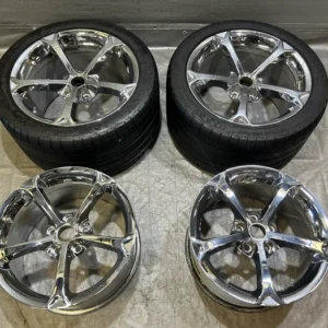 2010-2013 Chevrolet C6 Corvette Grand Sport 18" 19" Chrome 5 Spoke Wheels Rims / Set of 4 / C6016