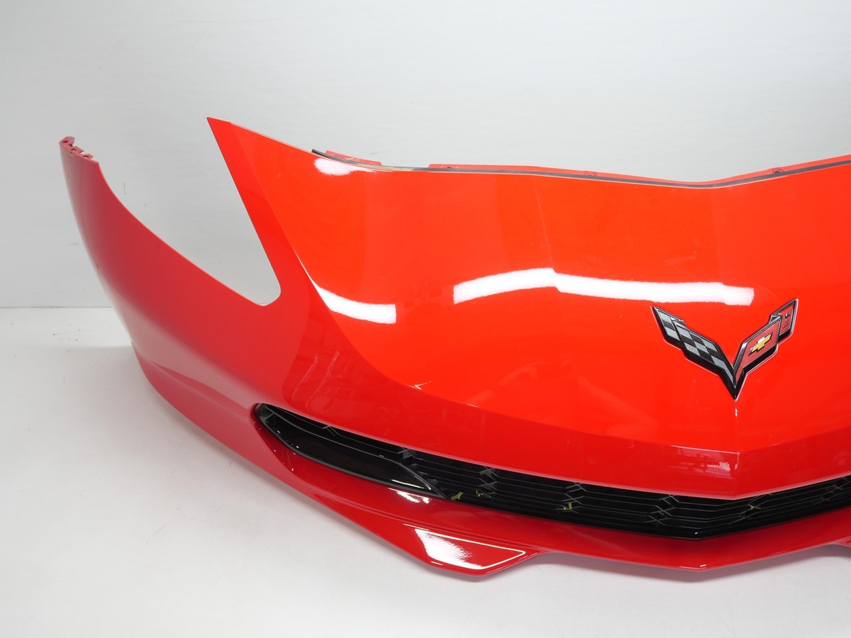 2016-2019 Chevrolet Corvette Z06 C7 Front Bumper Assembly w Grille Torch Red OEM - Image 4
