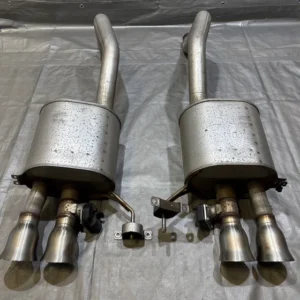 2014-2019 Chevrolet C7 Corvette Stingray Z51 Grand Sport OEM Exhaust Mufflers w/ Tips / NPP / Manual / 40K C7008